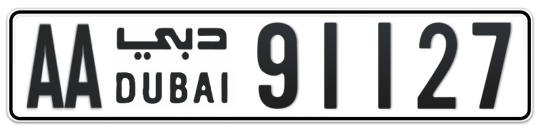 Dubai Plate number AA 91127 for sale on Numbers.ae
