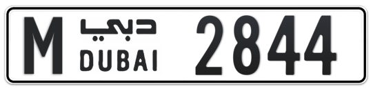 Dubai Plate number M 2844 for sale on Numbers.ae