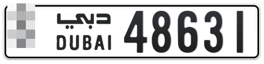  * 48631 - Plate numbers for sale in Dubai