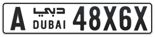 A 48X6X - Plate numbers for sale in Dubai