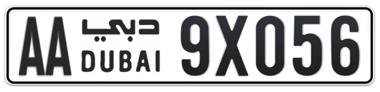 AA 9X056 - Plate numbers for sale in Dubai