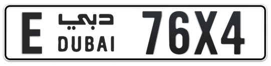 E 76X4 - Plate numbers for sale in Dubai