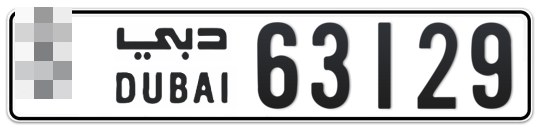  * 63129 - Plate numbers for sale in Dubai