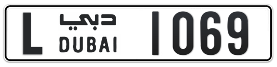 L 1069 - Plate numbers for sale in Dubai