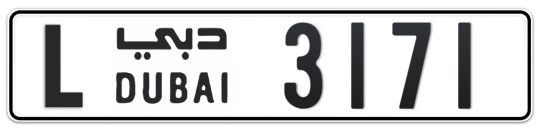 L 3171 - Plate numbers for sale in Dubai