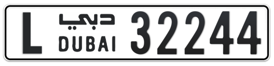 L 32244 - Plate numbers for sale in Dubai