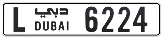 L 6224 - Plate numbers for sale in Dubai