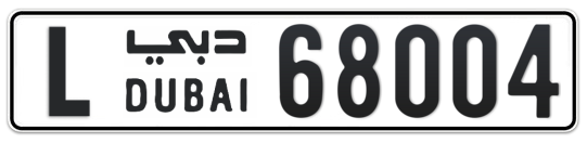 L 68004 - Plate numbers for sale in Dubai