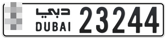 * 23244 - Plate numbers for sale in Dubai