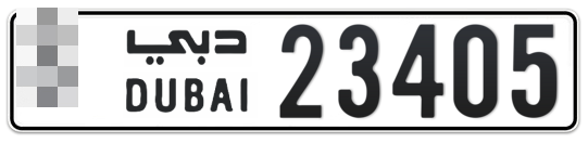  * 23405 - Plate numbers for sale in Dubai