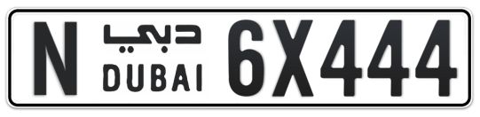 N 6X444 - Plate numbers for sale in Dubai