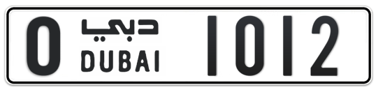 O 1012 - Plate numbers for sale in Dubai