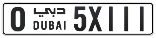 O 5X111 - Plate numbers for sale in Dubai