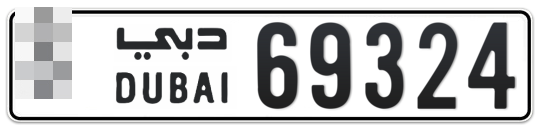  * 69324 - Plate numbers for sale in Dubai