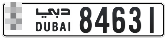 Dubai Plate number  * 84631 for sale on Numbers.ae