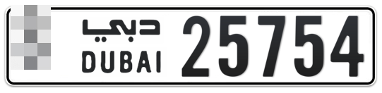  * 25754 - Plate numbers for sale in Dubai