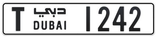 T 1242 - Plate numbers for sale in Dubai