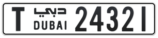 T 24321 - Plate numbers for sale in Dubai