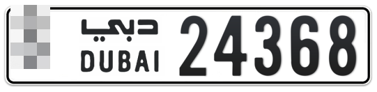  * 24368 - Plate numbers for sale in Dubai