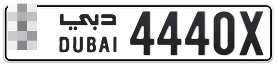  * 4440X - Plate numbers for sale in Dubai