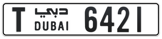 T 6421 - Plate numbers for sale in Dubai