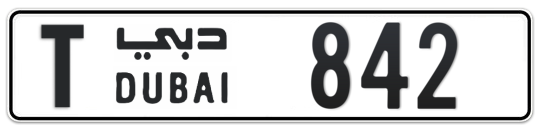 T 842 - Plate numbers for sale in Dubai