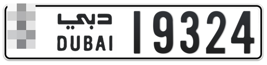  * 19324 - Plate numbers for sale in Dubai