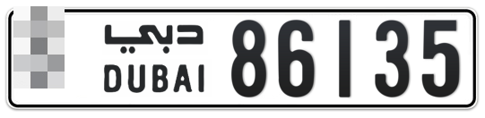  * 86135 - Plate numbers for sale in Dubai