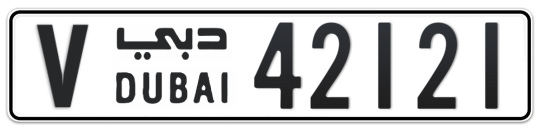V 42121 - Plate numbers for sale in Dubai