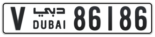 V 86186 - Plate numbers for sale in Dubai
