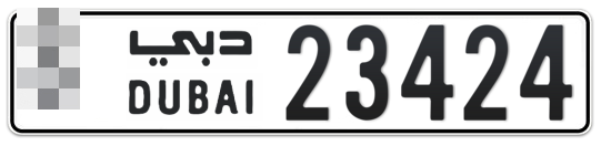  * 23424 - Plate numbers for sale in Dubai