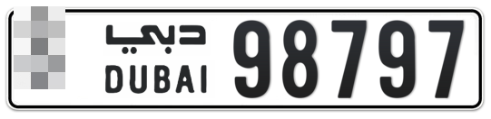  * 98797 - Plate numbers for sale in Dubai