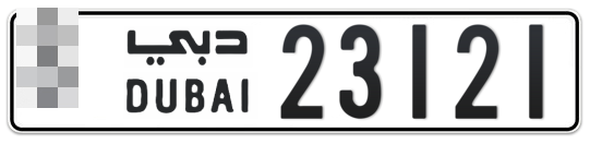  * 23121 - Plate numbers for sale in Dubai