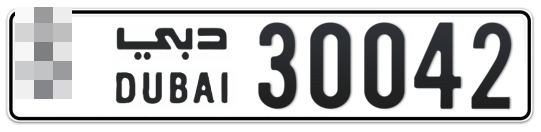  * 30042 - Plate numbers for sale in Dubai