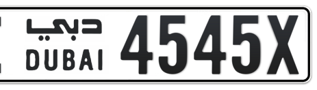 Dubai Plate number I 4545X for sale - Short layout, Сlose view