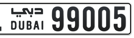 Dubai Plate number L 99005 for sale - Short layout, Сlose view