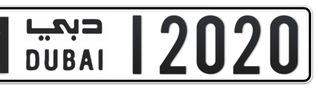 Dubai Plate number M 12020 for sale - Short layout, Сlose view
