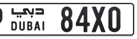 Dubai Plate number P 84X0 for sale - Short layout, Сlose view
