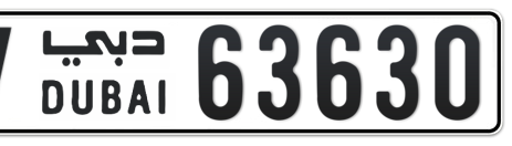 Dubai Plate number V 63630 for sale - Short layout, Сlose view