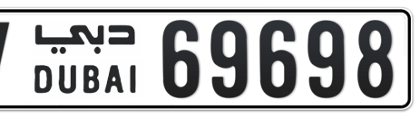 Dubai Plate number V 69698 for sale - Short layout, Сlose view