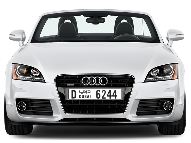 Dubai Plate number D 6244 for sale - Long layout, Full view
