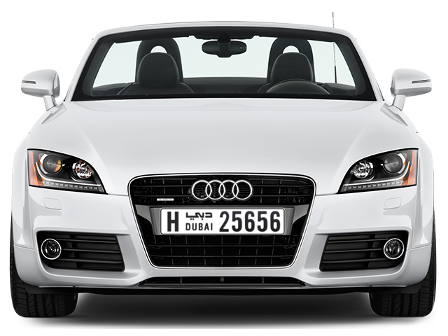 Dubai Plate number H 25656 for sale - Long layout, Full view