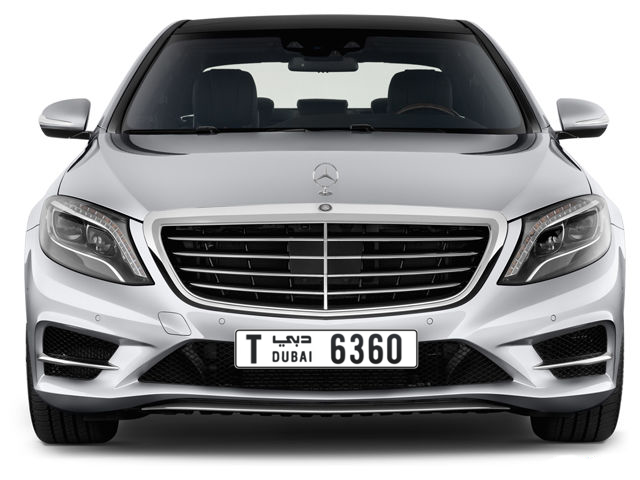 Dubai Plate number T 6360 for sale - Long layout, Full view