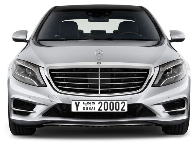 Dubai Plate number Y 20002 for sale - Long layout, Full view