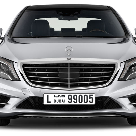 Dubai Plate number L 99005 for sale - Long layout, Сlose view