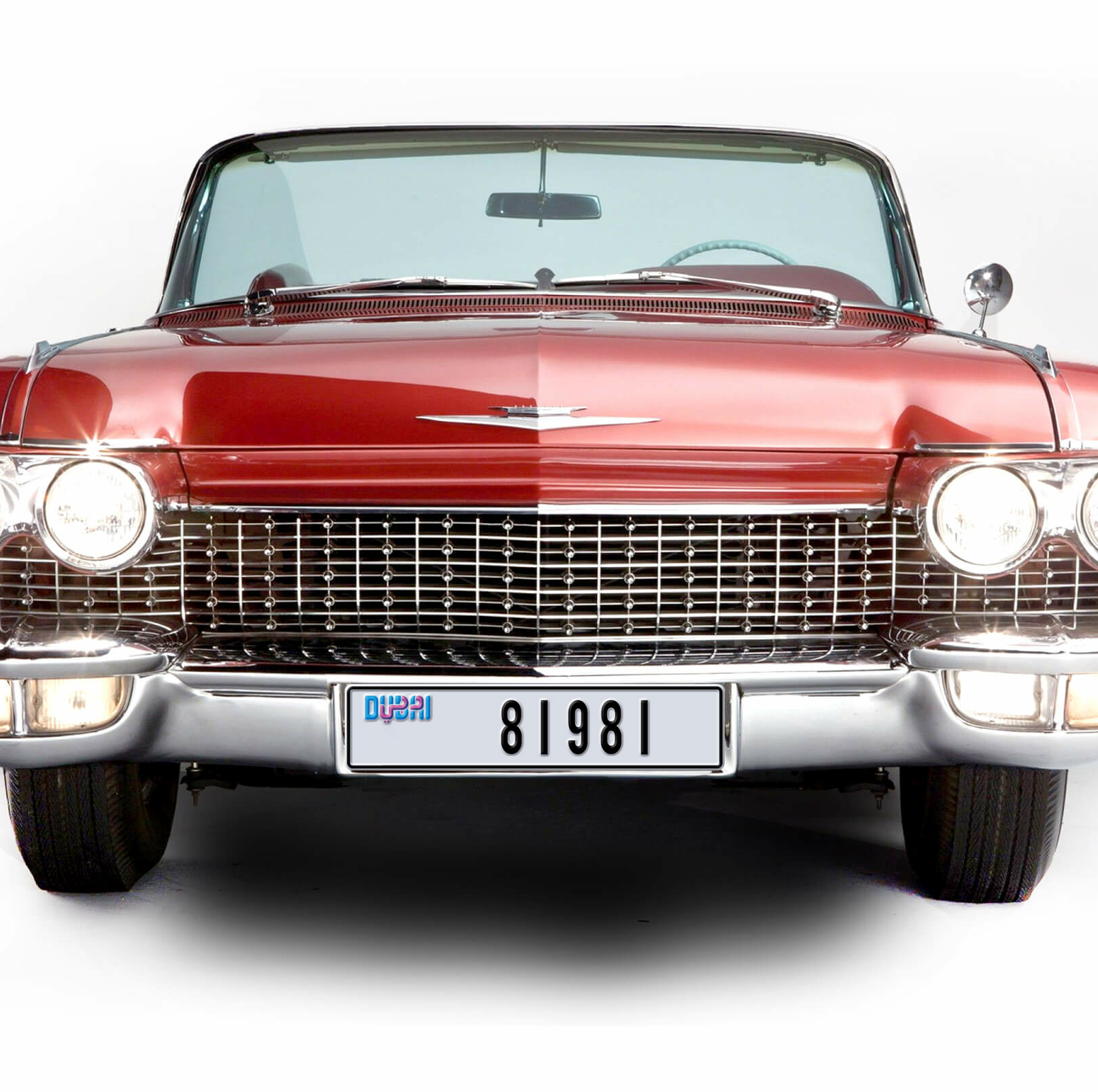 Dubai Plate number S 81981 for sale - Long layout, Dubai logo, Сlose view