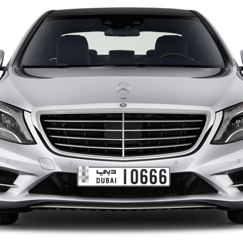 Dubai Plate number  * 10666 for sale - Long layout, Сlose view