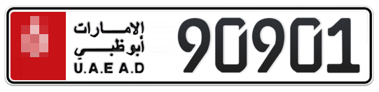  * 90901 - Plate numbers for sale in Abu Dhabi