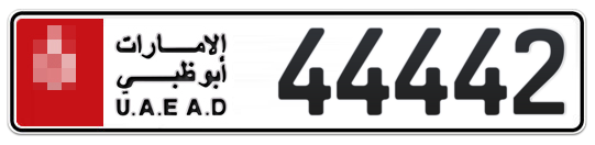  * 44442 - Plate numbers for sale in Abu Dhabi