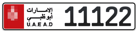  * 11122 - Plate numbers for sale in Abu Dhabi